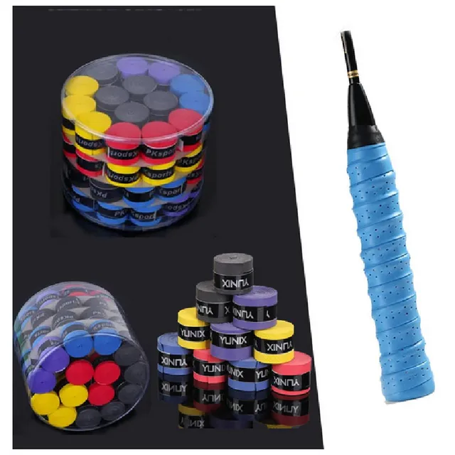 20/60pcs Universal Sweatbands Overgrip Anti-slip Tennis Racket Padel Shock Absorption Badminton Grips Slingshot Tennis Racket 2