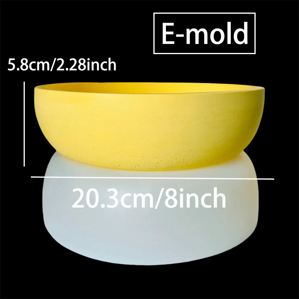 Round Cement Candle Vessel and Planter Silicone Mold, Ring-Shaped Flower Pot and Candle Holder Mold