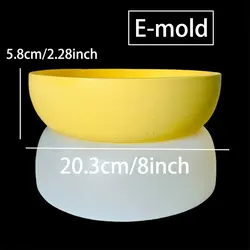 Round Cement Candle Vessel and Planter Silicone Mold, Ring - Shaped Flower Pot and Candle Holder Mold (E - molds)