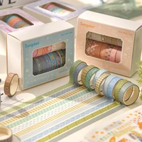 Simple Washi Tape Set 20 Rolls, Aesthetic Pastel Floral Decorative Tape for Scrapbook Journaling DIY Craft Supplies 6