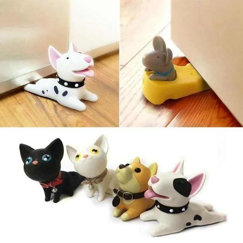 Creative Cartoon Dogs Mouse Gate Stopper Rubber Baby Child Safety Door Stopper Impact Proof Noise Reduction