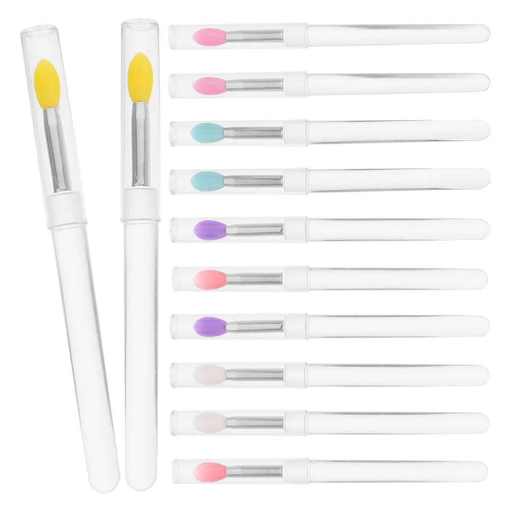 

12pcs Lip Gloss Applicator Wands Lip Makeup Brush Lipstick Applicator Multi-purpose Makeup Brush