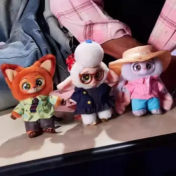 Disney Blind Box Cute Nick Judy Action Figure Zootopia Plush Vinyl Doll Mystery Box Anime Figures Cartoon Collection Model Toy