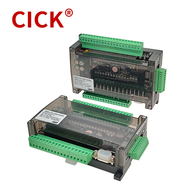 Controlador Industrial da Placa de Controle Transistor do Relé Fx3u 30mr 32mt Plc 38400bps Rs232 Rs485 6ad 2da