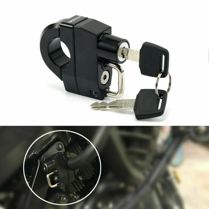 General-Purpose-Motorcycle-Bicycle-Anti-theft-Helmet-Lock-Safety ...