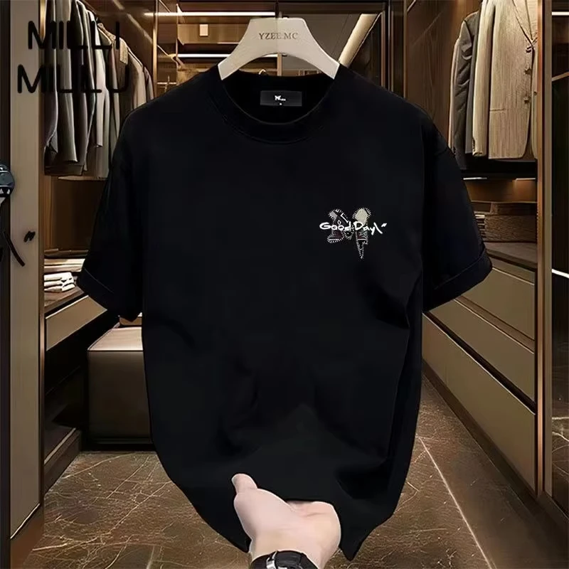 تي شيرت قطني يتطابق مع كل شيء للرجال، تي شيرت مطبو...