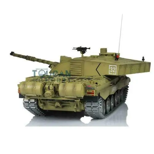 2.4Ghz Henglong 1/16 RC Tank 7.0 Customize Challenger II Radio Control Battle Tank Model 3908 360° Turret FPV Tracks Toy TH17743 4