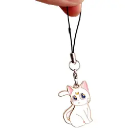 Charming Anime Cat Keychain with Lanyard - Cute Accessory (2)