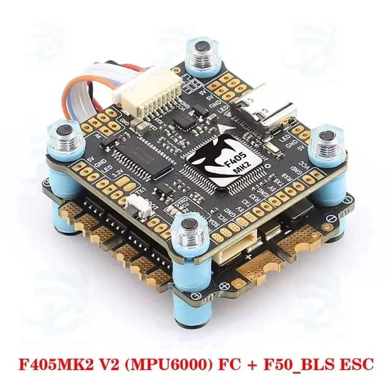 Original DIATONE MAMBA F405 MK2 V2 ICM42688-P Flight Controller W/ BLHeli_S F40/F55_BLS 4in1 ESC Dshot 300-1200 for RC FPV Drone thumbnail 2