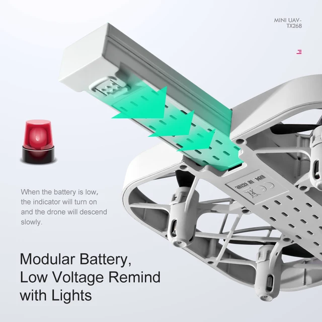 JJRC H107 RC Mini Grid Quadcopter Drone with 4K WIFI Camera 4CH Helicopter Toy Drone Headless 360 Degree Flip LED Kids RC Toys 5