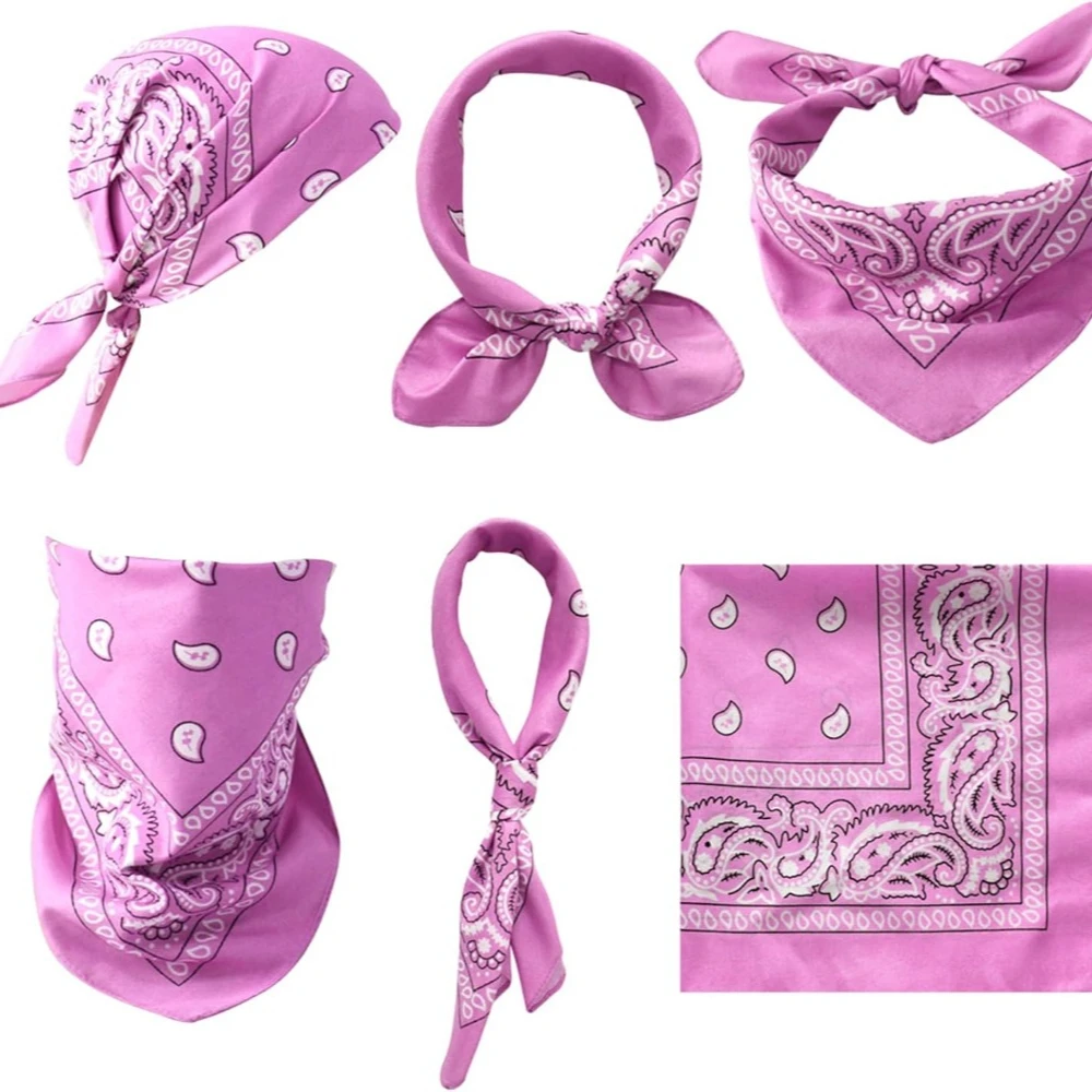 URATOT 16 Pieces Paisley Bandanas Cowboy Bandana Handkerchiefs Paisley Print Head Wrap Scarf, Assorted 16 Colors 4