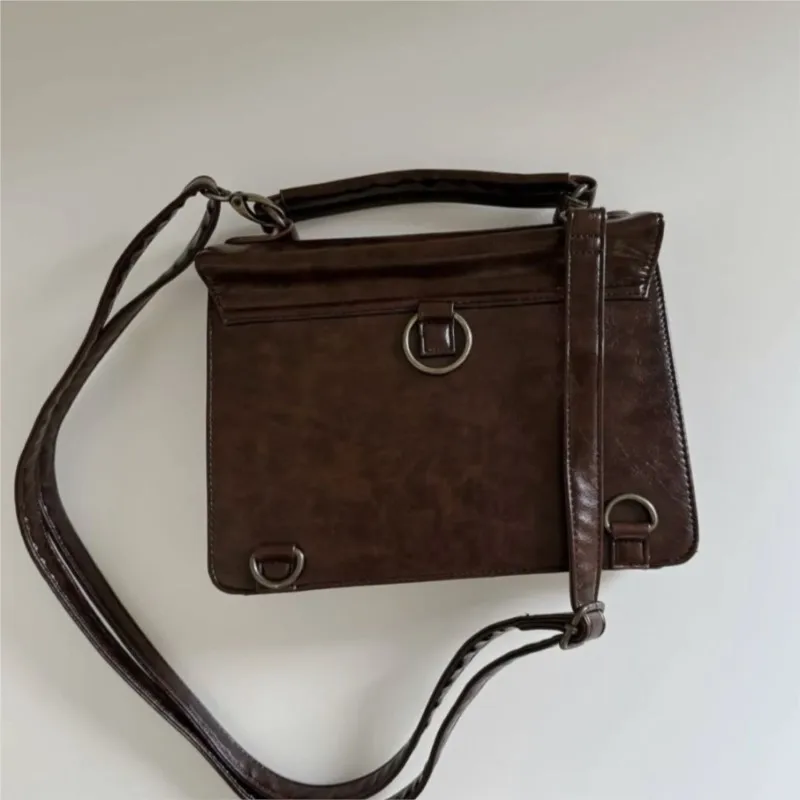 JIAERDI Harajuku Personalized Piano Square Bag Female Vintage Brown Crossbody Bags Women Fairycore Aesthetic Handbag 2025 New