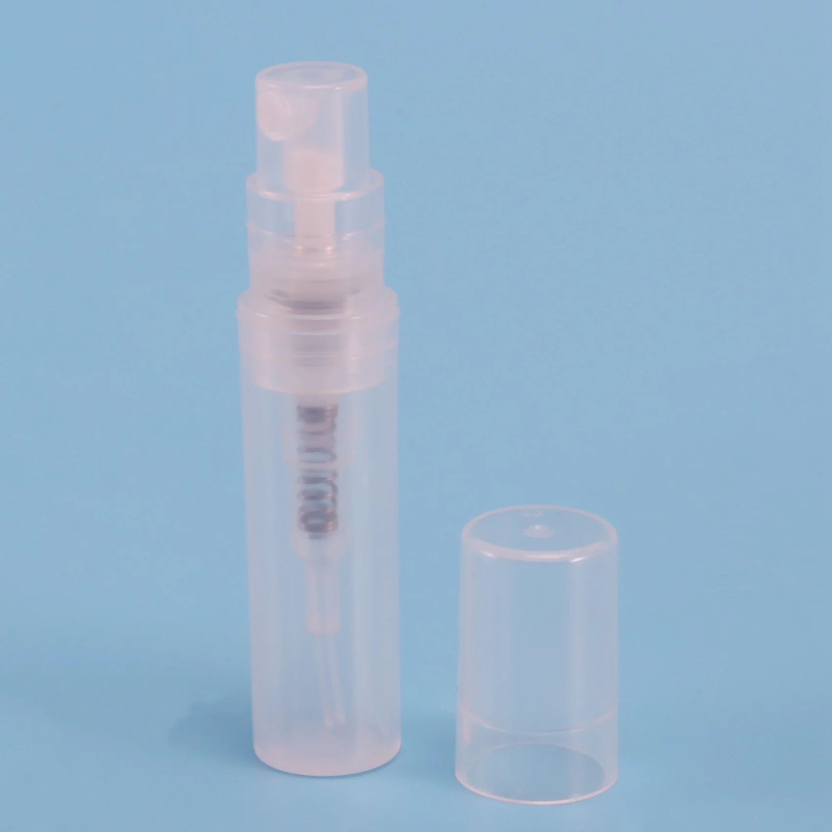 투명 플라스틱 스프레이 병, 작은 화장품 포장 무화기 향수병, 분무 스프레이 액체 용기, 2ml, 로트당 200 개