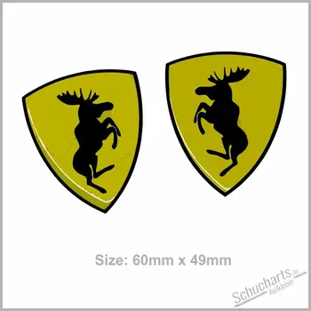 For DOMING APPEAR WEAPONS ELCH ELK PRANCING MOOSE STICKER EMBLEME e.g 1