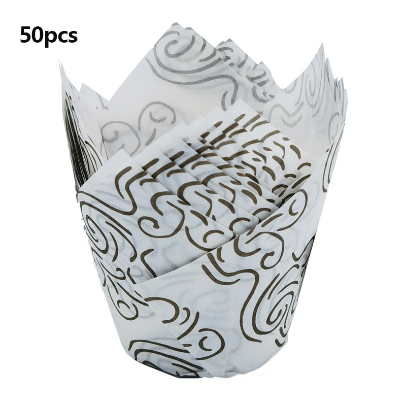 Tulp Cupcake Vormpjes Papier - Oliebestendig (50 stuks)