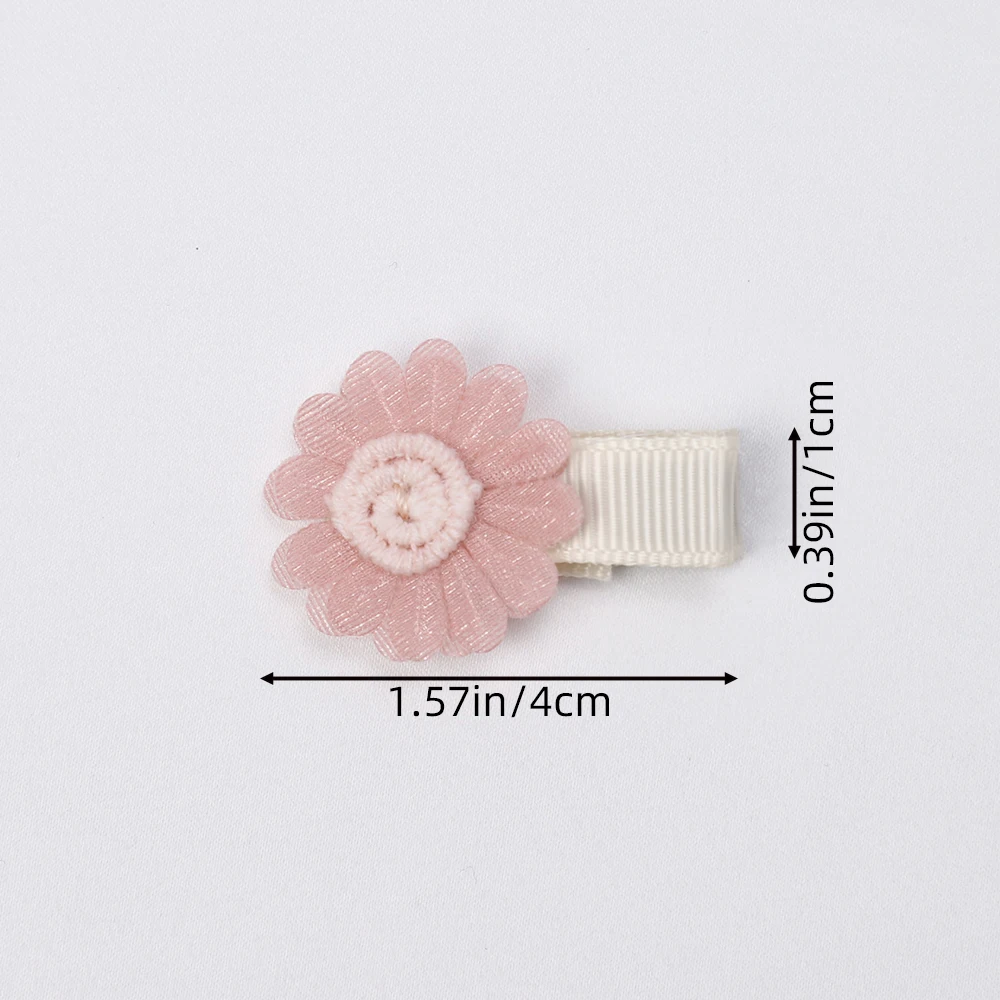 Cute Daisy Floral Flowers Hair Clips Alligator Clips for Newborn Baby Girl Chiffon Hairpins Children's Accessories Baby Items hair accessories,hair clips
