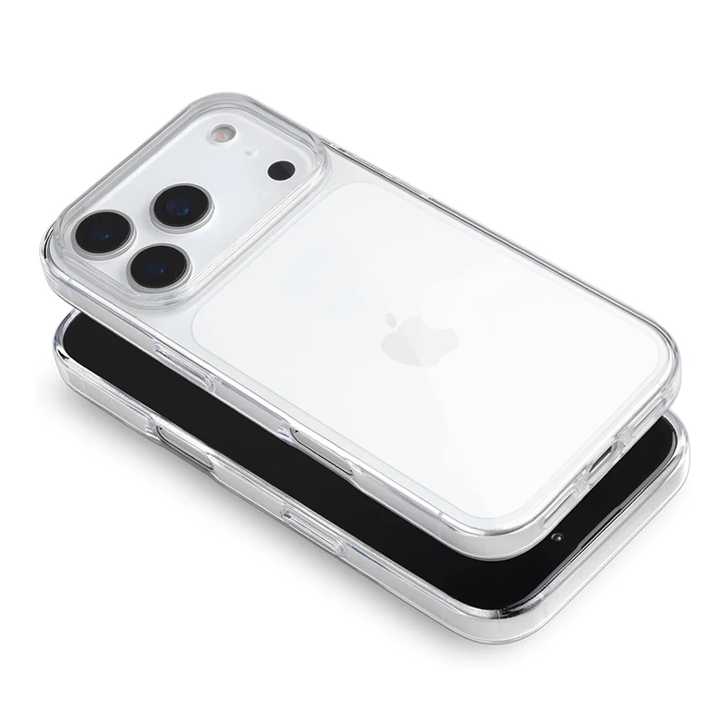 Clear Glossy Silicone Shockproof Back Cover
