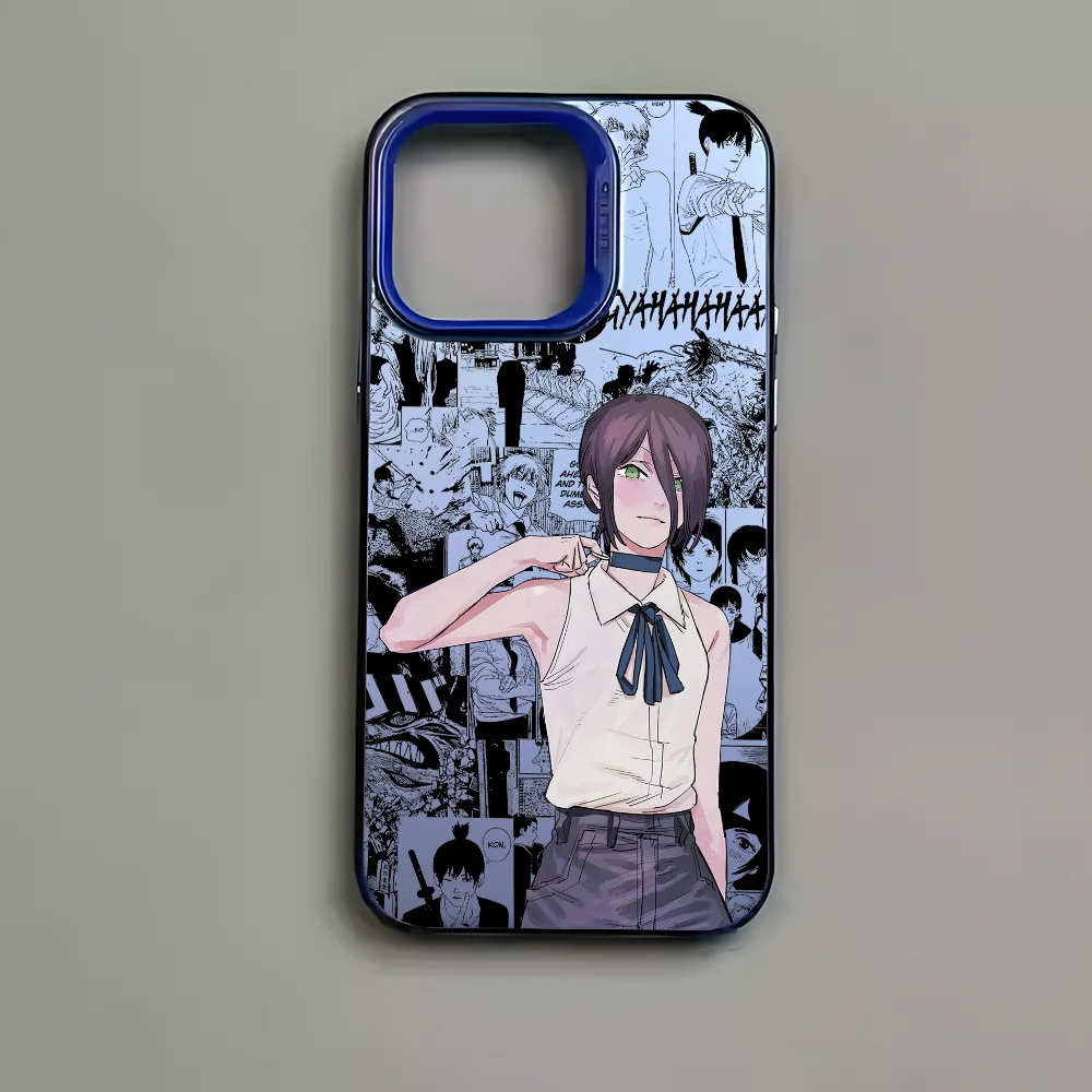 Cool Anime R-Reze Black Matte Multicolor Laser Metallic Aurora Phone Case