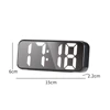 LED Electronic Clocks with Snooze Function 12/24H Mirror Clocks Temperature Date Display Table Mirror Clocks Desktop Decorations 6