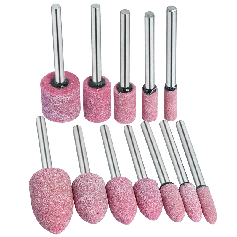 5 stücke/10 stücke 6mm Welle Montiert Keramik Schleifen Kopf Polieren Schleif Rad Rotary Power Tools