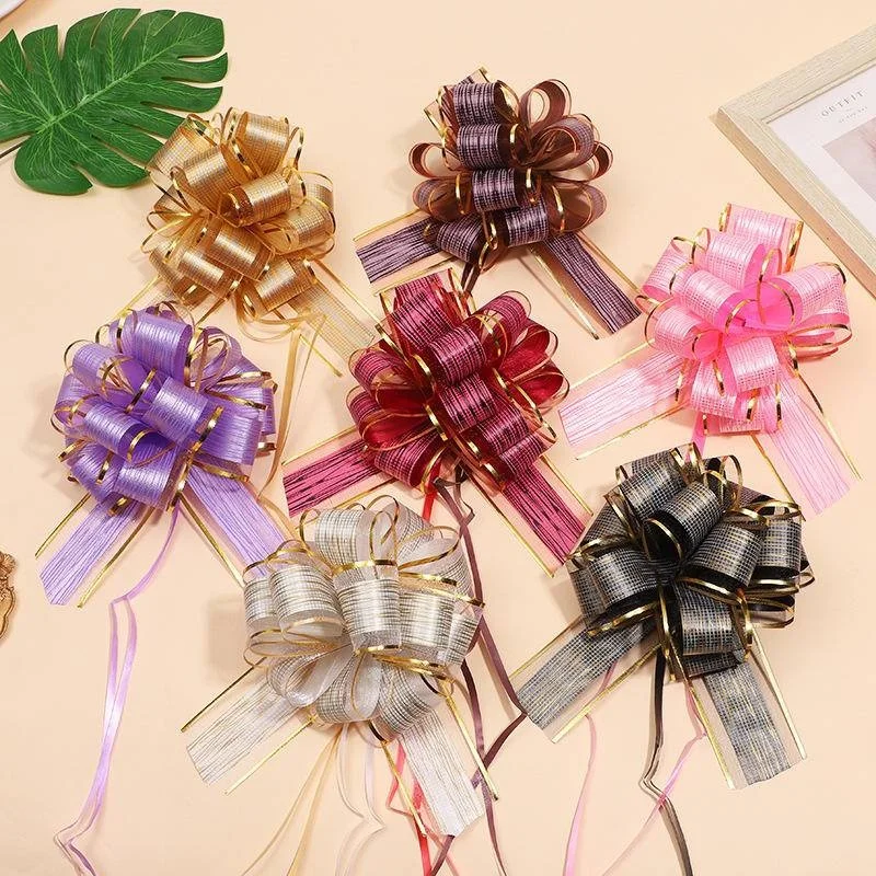 Description Picture 2 of item10PCS Large Pull Bows Ribbon Wrapping Christmas Gift Bows Big Ribbon Bows for Holiday Wedding Party Presents Baskets Decoration