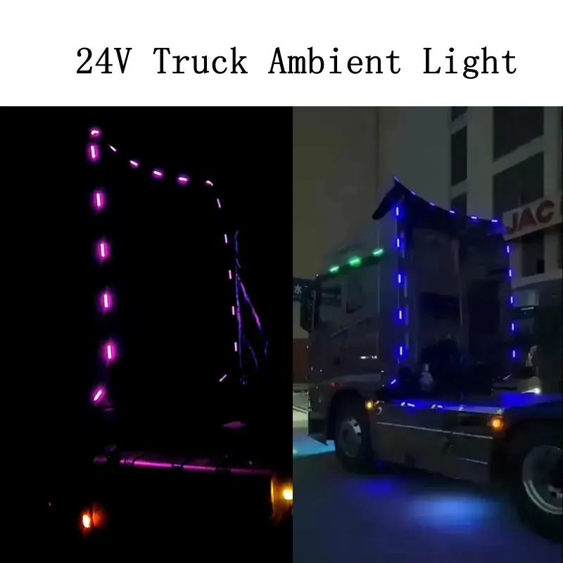 24V Led Knippert Truck Omgevingslicht Dak Bumper Deur Lamp Strip Trailer Vrachtwagen Caravan Accessoires Decoratie Voor Benz Van truck