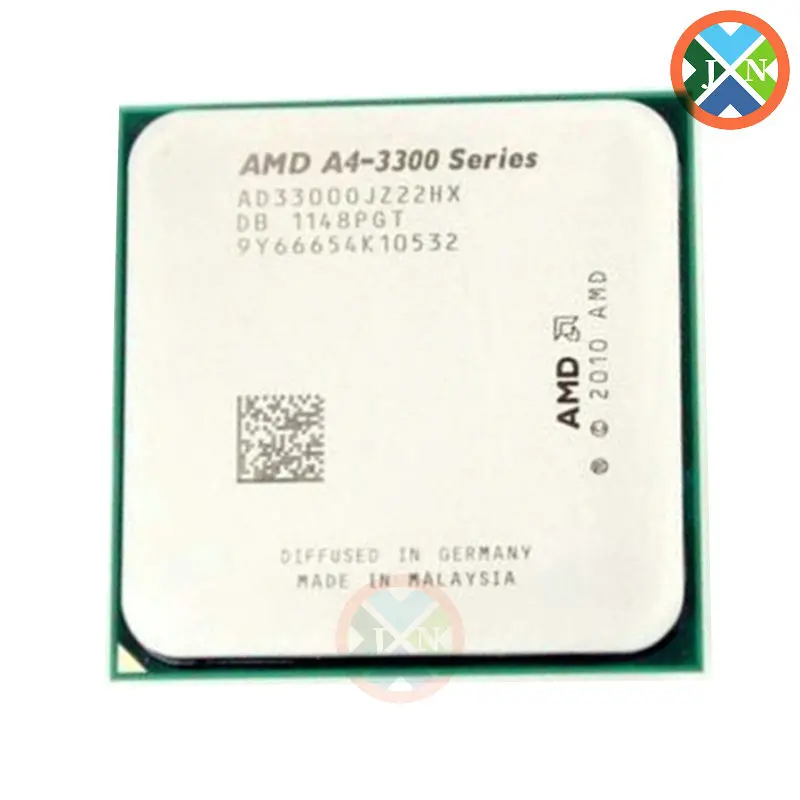 중고 AMD A 시리즈 A4 3300 듀얼 코어 데스크탑, CPU AD33000JZ22HX 65W 소켓 FM1, 2.5GHz