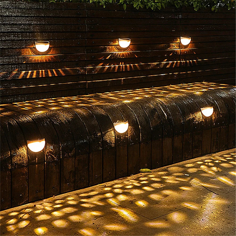 4PCS LED saules gaisma āra dārza apdares klāja gaismas sienas kāpnes žogs lampa piebraucamā ceļa gaisma dārza ainavas apgaismojuma gaisma_voghion.com