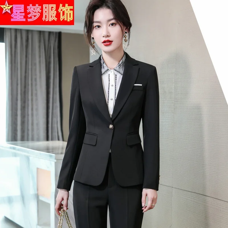 960 Business Wear Female Suit Temperament Vest Suit Interview Suit Formal Suit Hotel Front Stage Work Wear Clothes