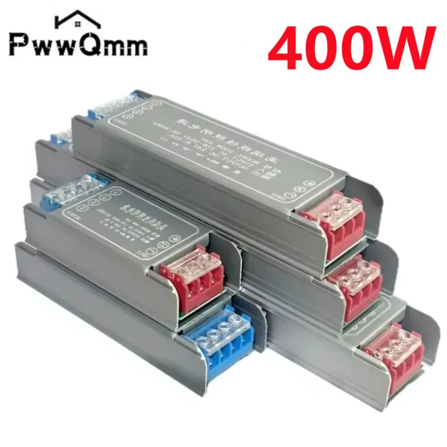 DC 12V 24V 스위칭 전원 공급 장치 AC176-264V LED 조명 드라이버 전원 어댑터 60W 100W 200W 300W 400W 음소거 조명 변압기