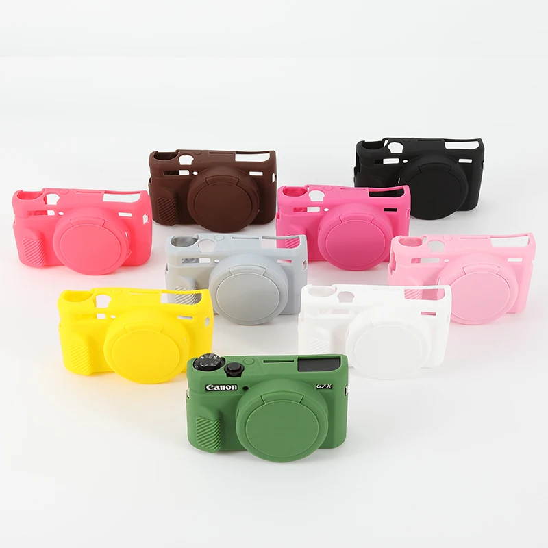 Soft Silicone Camera Skin Cover with Lens Protector - Rubber Case Bag
