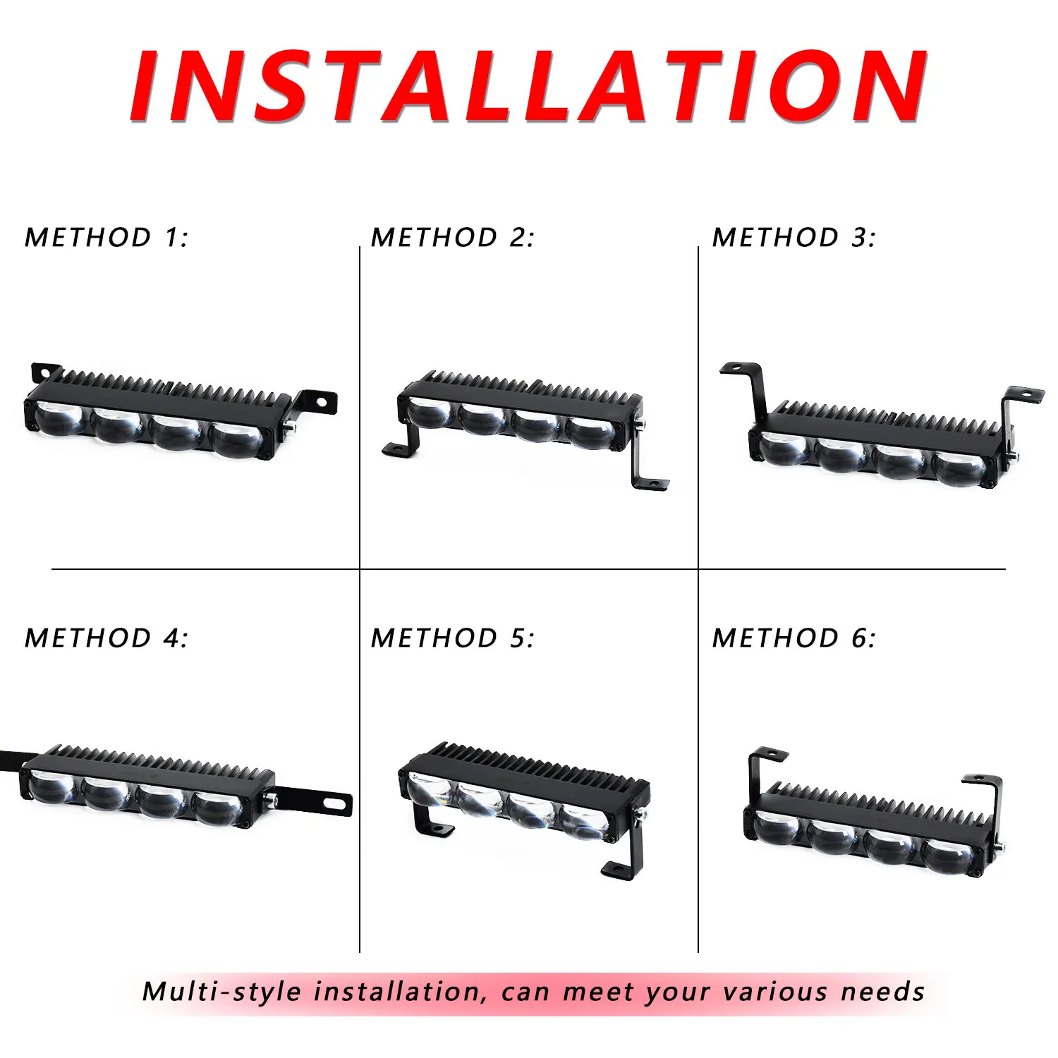 4/5/6inch Auto Work Light Bar Explorer Super Brighter Lamp Driving Lights Motorc