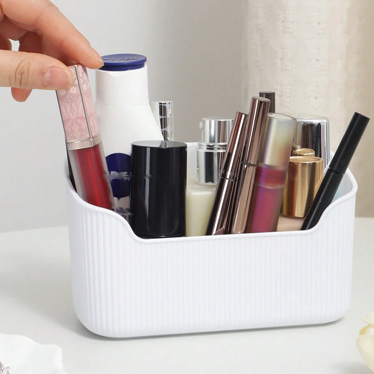 Bathroom Bedroom Desktop Storage Box for Cosmetics