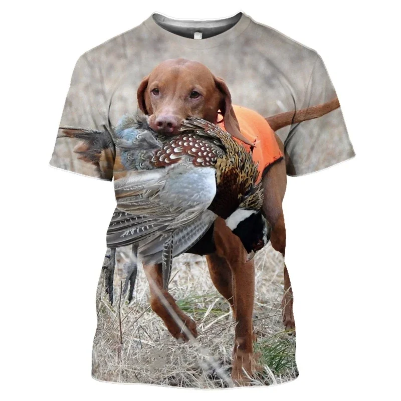 

New T-shirt Pig/Dog/Deer Animal 3D Printing Short Sleeve Reed Sports Outdoor Running Creative Personalized Children's Clothing