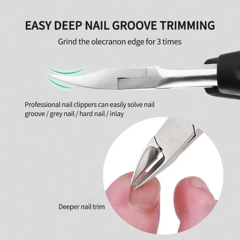 US Professional Ingrown Toenail Tool Toe Nail Clippers 1PCS Pedicure Tools  Use