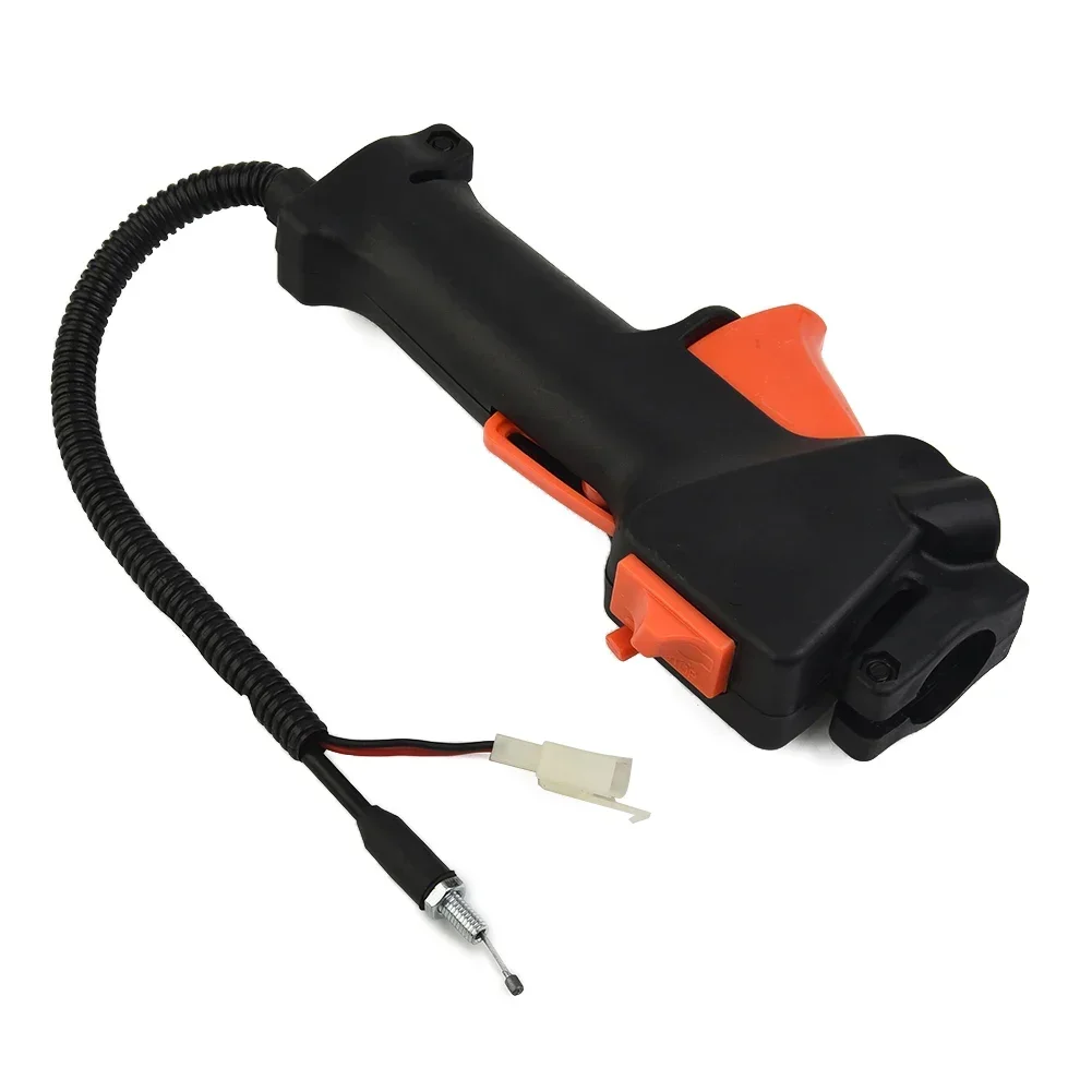 Replacement Throttle Cable Handle Trigger Switch Orange for Multi Tool Brush Cutter with 26mm Pipe (Includes 1 Switch)