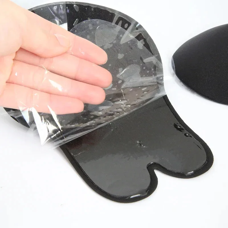 1/2pairs Women'S Push Type Bra Self-Adhesive Silicone Strapless Invisible Bra Reusable Adhesive Lifting Bra Breast Pad 6