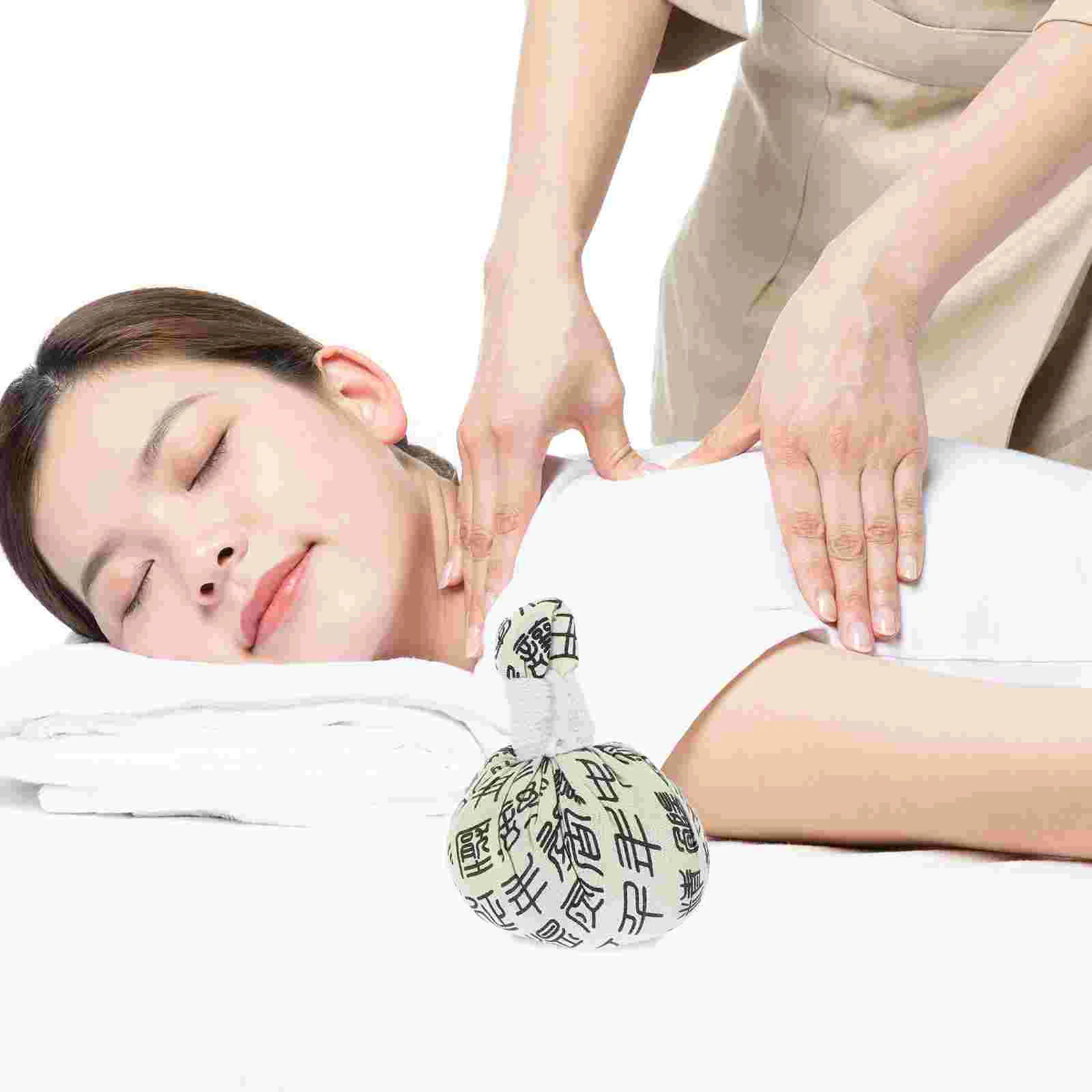 

Healifty Thai Massage Balls Thai Herbal Compress Ball Wormwood Warming Bags Chinese Herbal Health Bags Natural