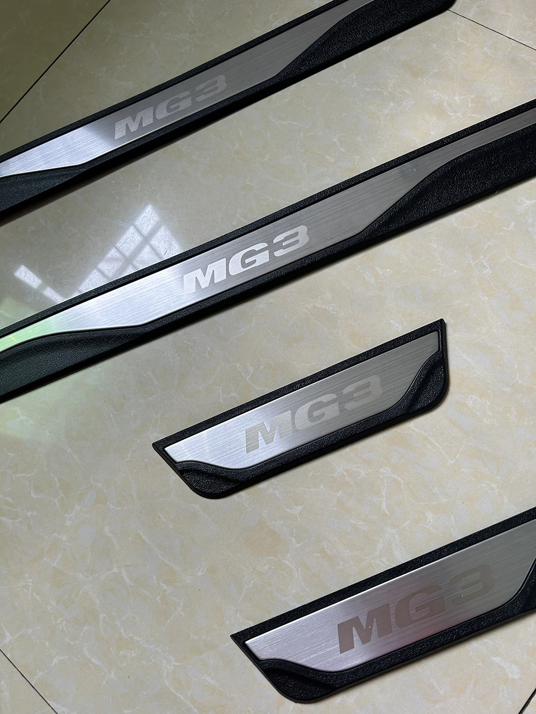 Premium Stainless Steel Door Sill Scuff Plate Protector Guard - Car Accessory