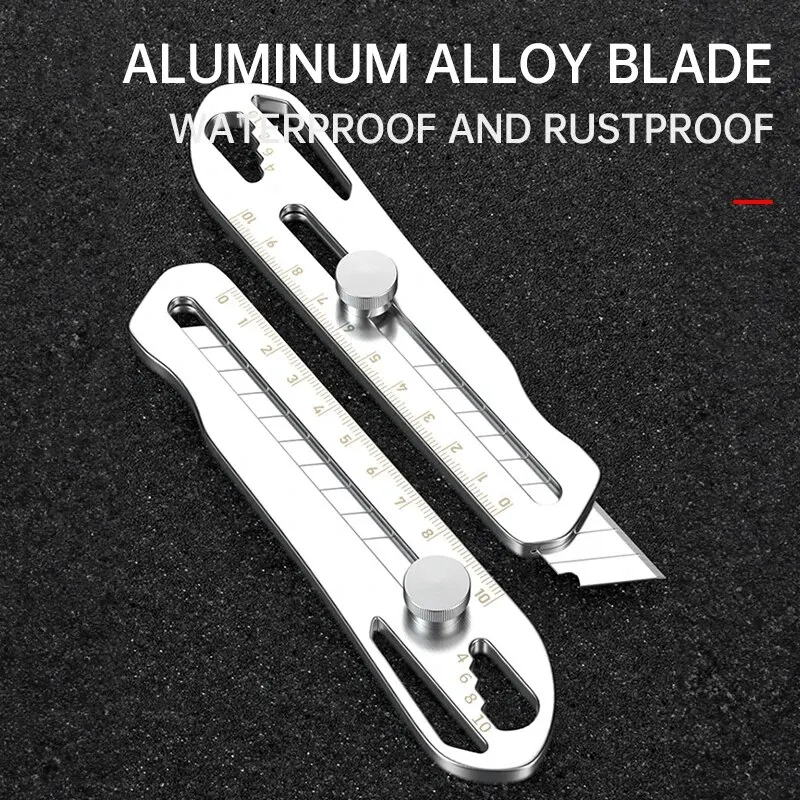 Utility Knife Stainless Steel Utility Knife Holder Durable Sturdy Fast Cutting Manual Lock For Comfortable Grip