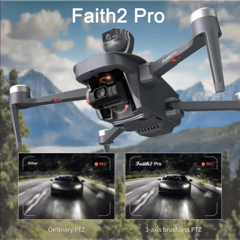 Faith 2 Pro 드론 GPS 540 ° 전방향 장애물 회피 RC 비행기 HD 카메라 접이식 4 면 쿼드콥터 장난감 선물