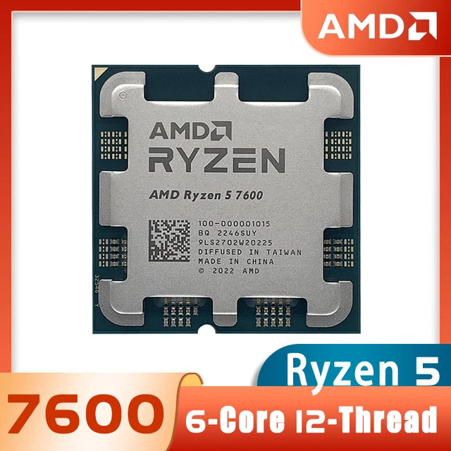 NEW AMD Ryzen 5 7600 R5 7600 3.8 GHz 6-Core 12-Thread CPU