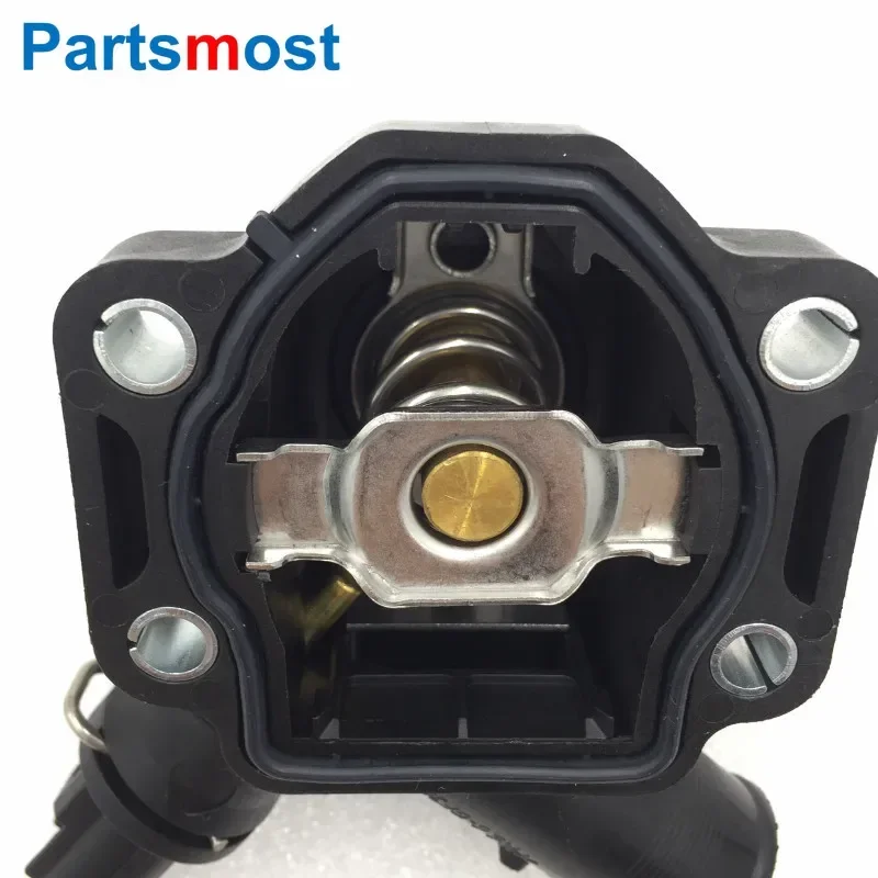 Engine Coolant Thermostat Thermostat Housing Cover 3.2L Petrol with Gasket for LAND ROVER Freelander LR2 Volvo S60 V60 XC60 XC70 XC90