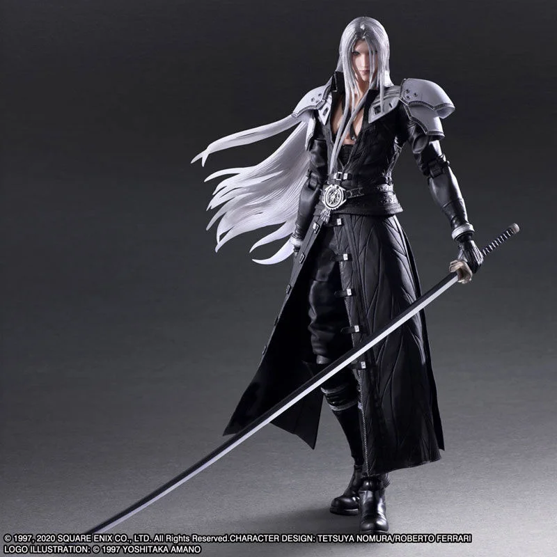 Anime Play Arts Ffvii Sephiroth Edition Ff7 Pvc Action Figure Collection Model Toys Doll Regalo Di Natale 25Cm