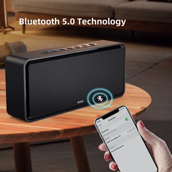 DOSS Wireless Speaker Bluetooth BT 5.0 SoundBox XL Powerful 32W Stereo Bass Subwoofer Music Sound Box TWS Portable Home Speakers 3