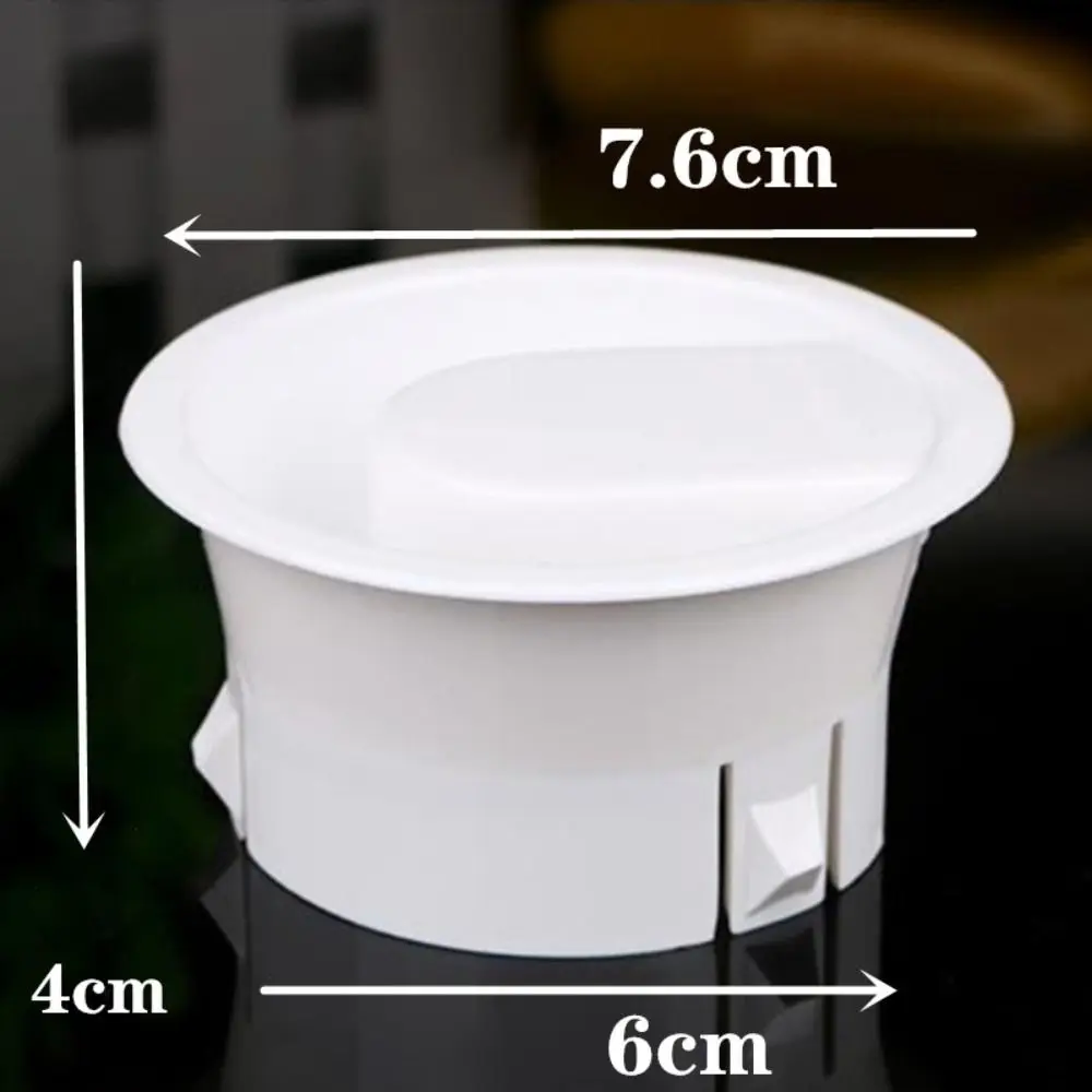 White Plastic Cup Lids Covers Durable 7.6CM Lids Covers Anti Dust Non Splash Glass Water Carafe Bottle Plugs Leak Proof Caps