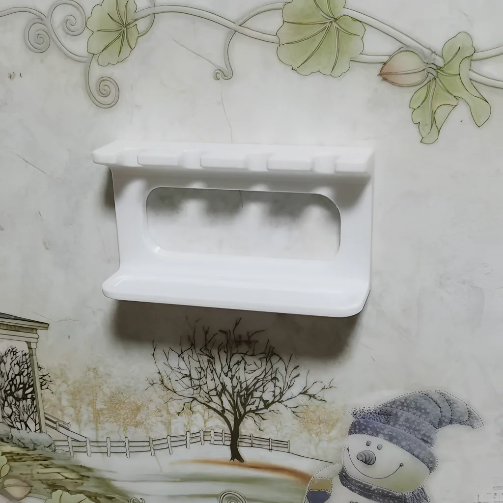 Wall-Mounted Toothbrush Replacement Head Holder with Strong Adhesive