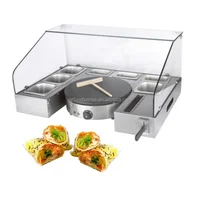 Snack Stand 40 CM Crepe Maker With Serving Station 1 Plate Non Stick Electric Pancake Making Machine 1