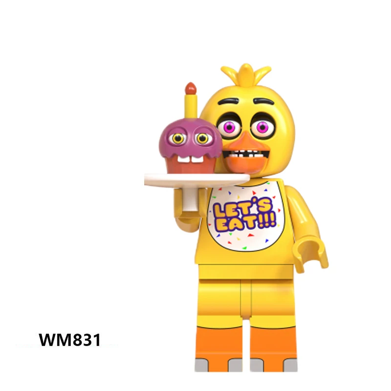Set of 8 Five Nights At Freddy's Action Figure Toys - DIY Game Ornaments for Children's Birthday Gifts