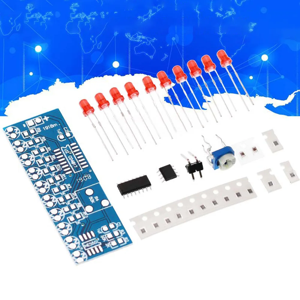 Module De Lumière LED à Flux D'eau DIY Avec NE555 + CD4017 - Kit
